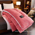 Skin friendly durable solid color milk velvet quilt